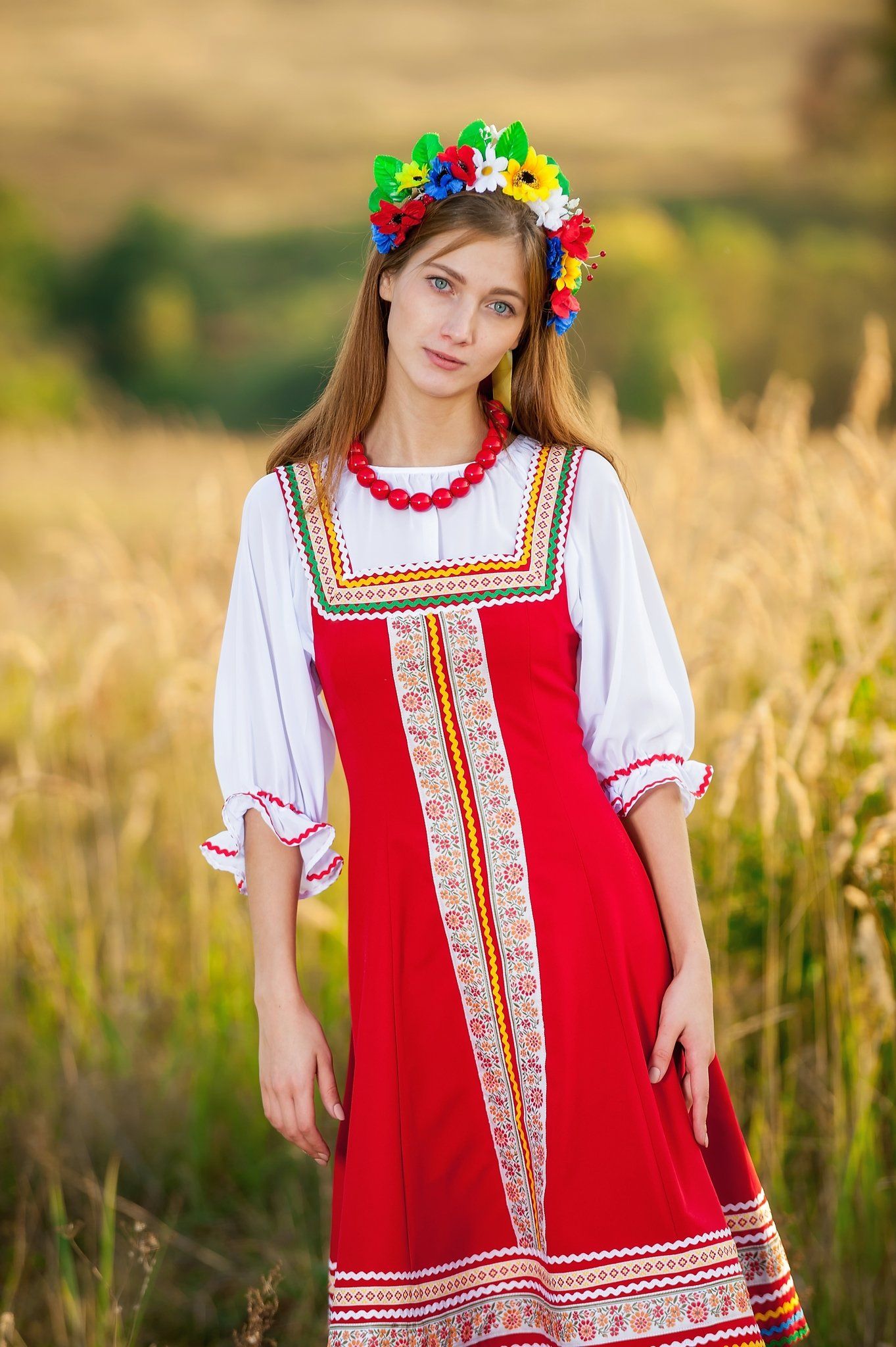 Women in Slavic costumes in Casablanca — step in, relax, and chat live